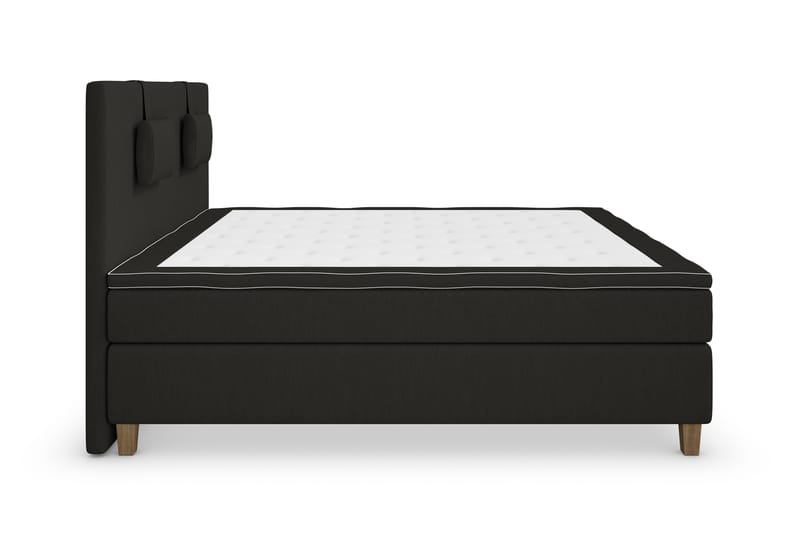 Superior Lyx Komplett Sengepakke 180 cm Svart - Eikeben - Møbler - Senger - Komplett sengepakke