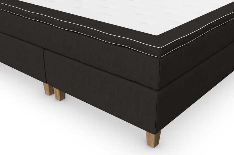 Superior Lyx Komplett Sengepakke 180 cm Svart - Eikeben - Møbler - Senger - Komplett sengepakke