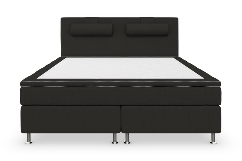 Superior Lyx Komplett Sengepakke 180 cm Svart - Sølvben - Møbler - Senger - Komplett sengepakke