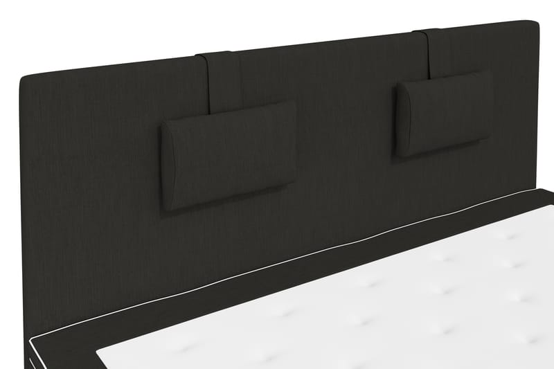 Superior Lyx Komplett Sengepakke 180 cm Svart - Svarte Ben - Komplett sengepakke - Kontinentalsenger - Dobbeltsenger