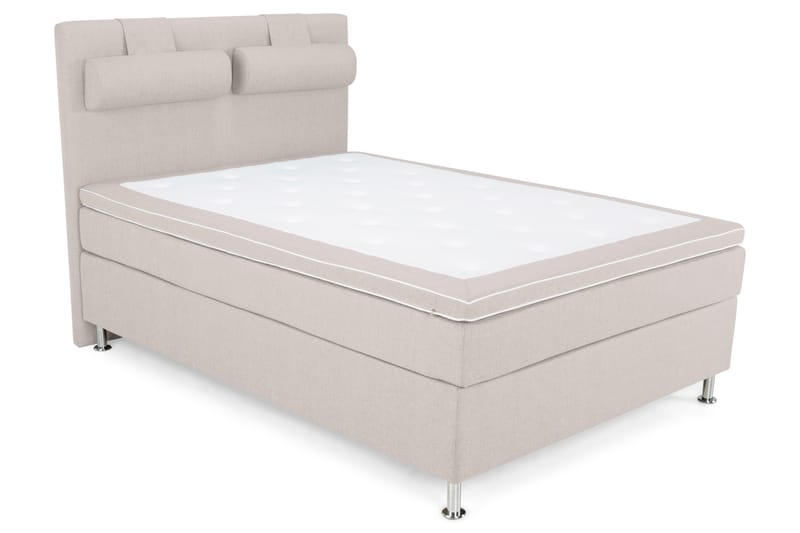Superior Lyx Kontinentalseng 120x200 cm Beige - Sølvben - Møbler - Senger - Kontinentalsenger