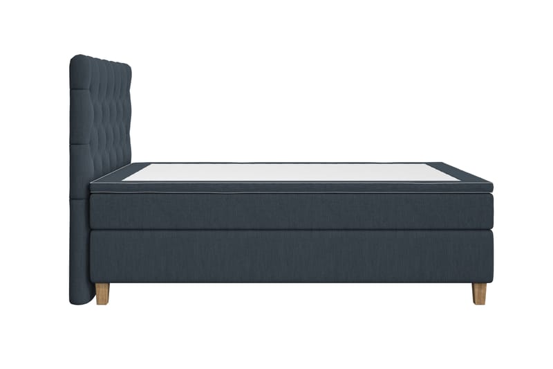 Superior Lyx Kontinentalseng 120x200 cm Mørkeblå - Eikeben - Møbler - Senger - Kontinentalsenger