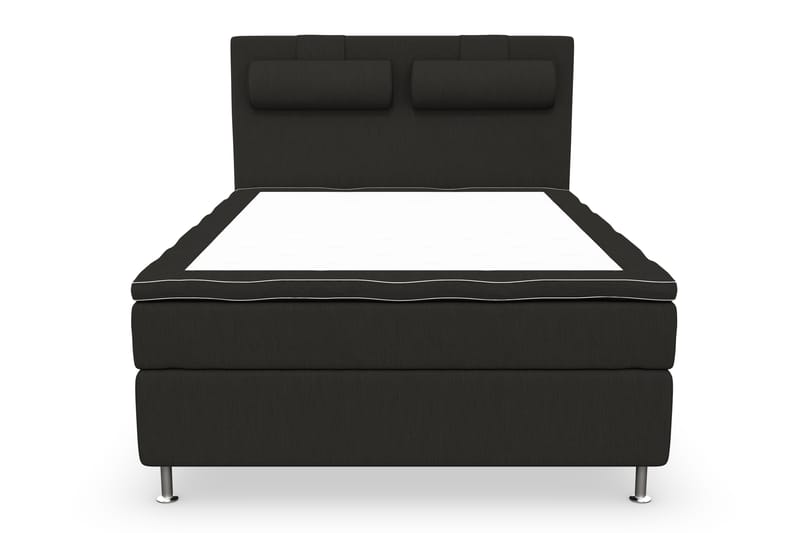 Superior Lyx Kontinentalseng 120x200 cm Svart - Sølvben - Møbler - Senger - Kontinentalsenger