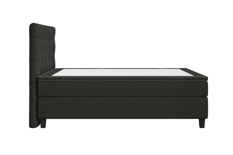 Superior Lyx Kontinentalseng 120x200 cm Svart - Svarte Ben - Møbler - Senger - Enkeltsenger
