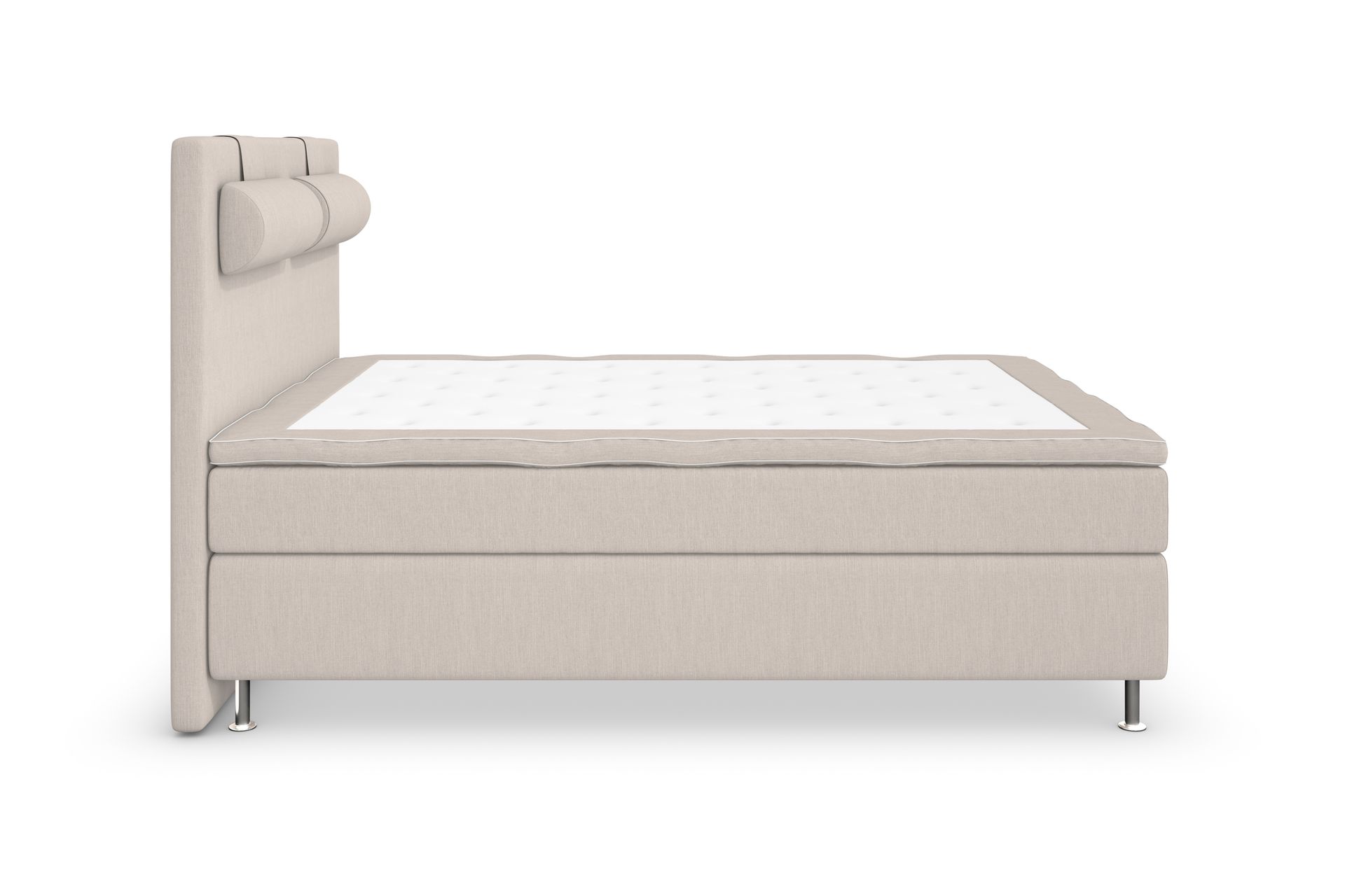 Superior Lyx Kontinentalseng 140x200 cm Beige - Sølvben - Møbler - Senger - Kontinentalsenger