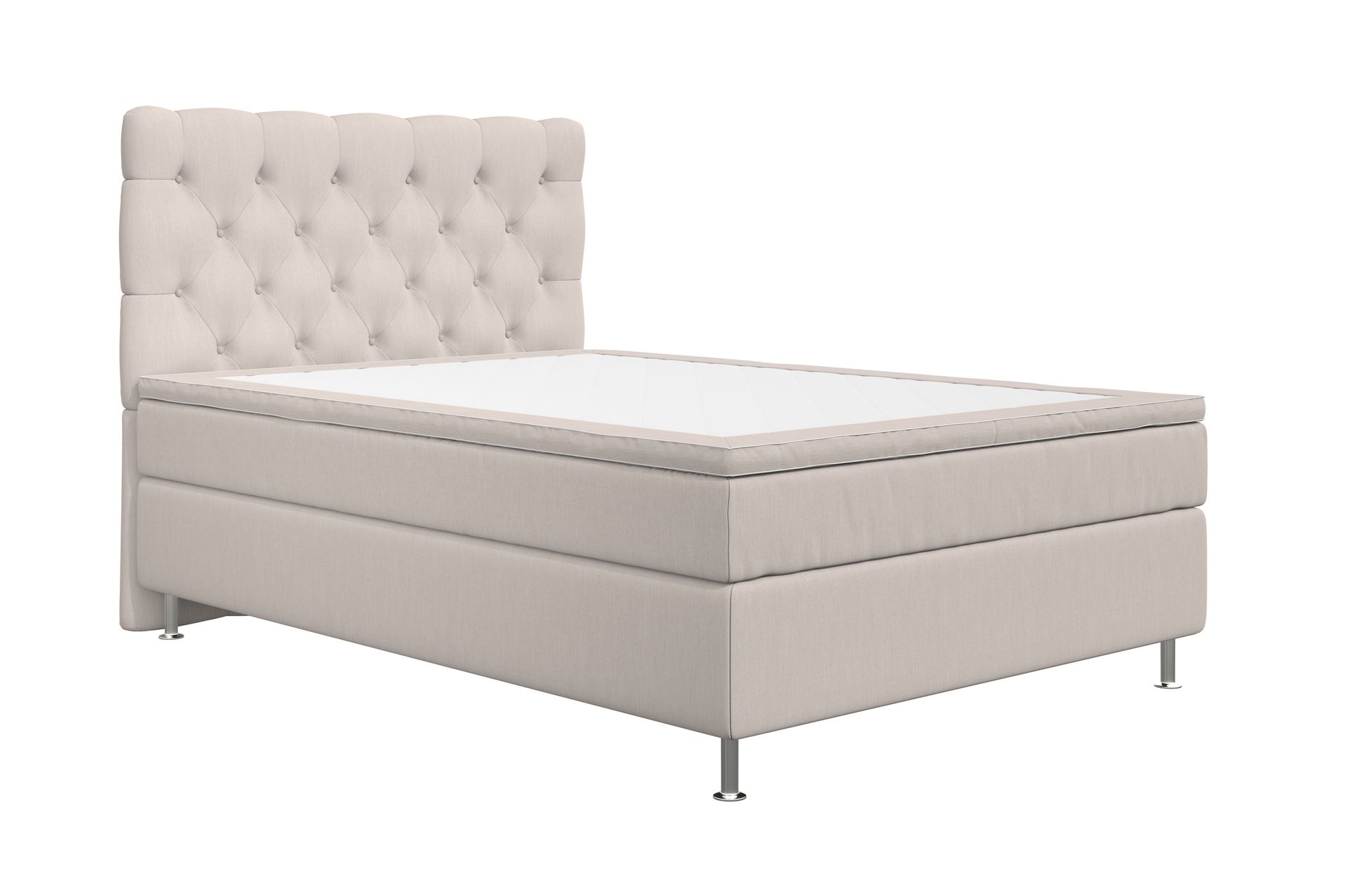 Superior Lyx Kontinentalseng 140x200 cm Beige - Sølvben - Møbler - Senger - Kontinentalsenger