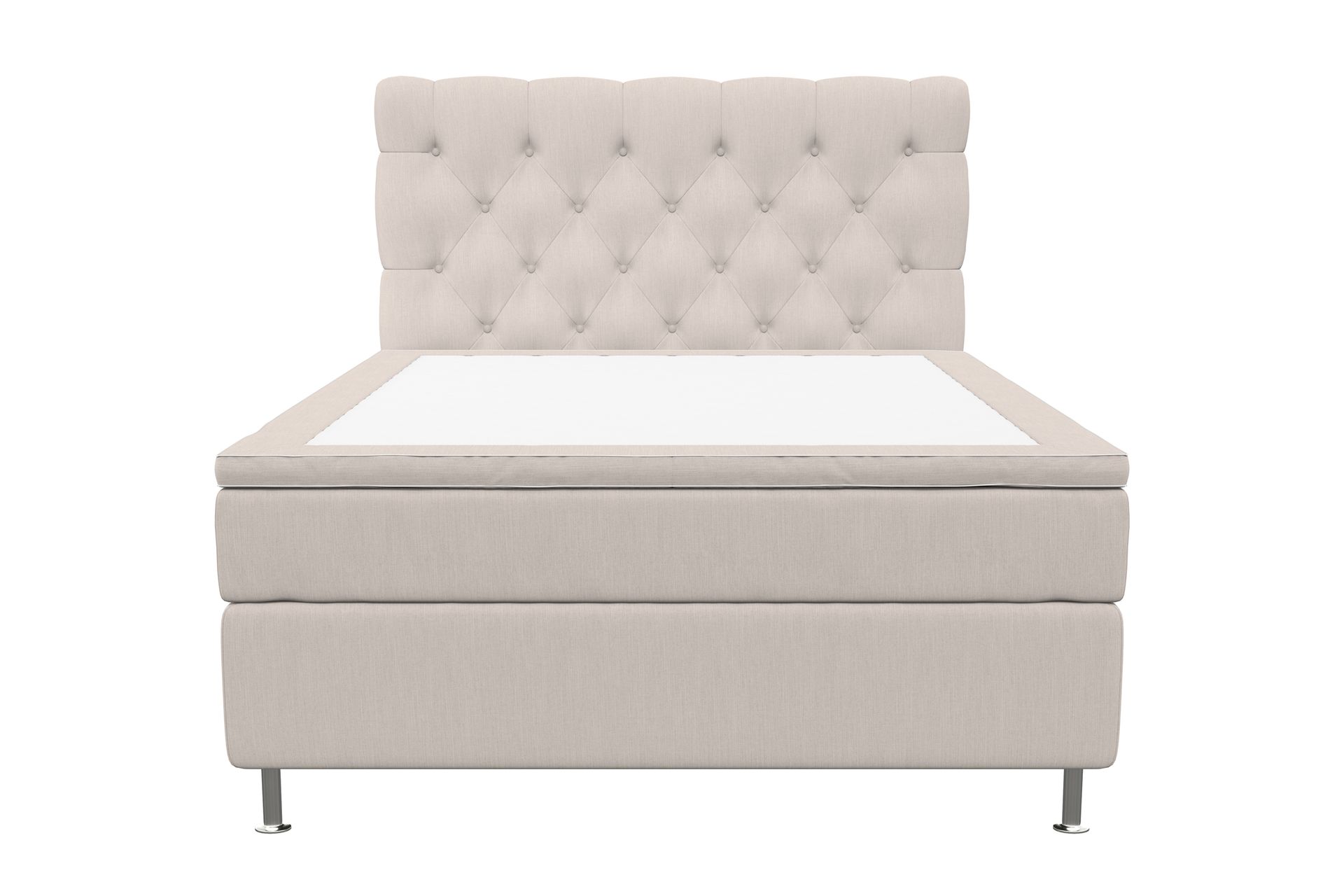 Superior Lyx Kontinentalseng 140x200 cm Beige - Sølvben - Møbler - Senger - Kontinentalsenger