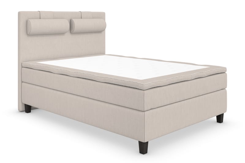 Superior Lyx Kontinentalseng 140x200 cm Beige - Svarte Ben - Møbler - Senger - Kontinentalsenger