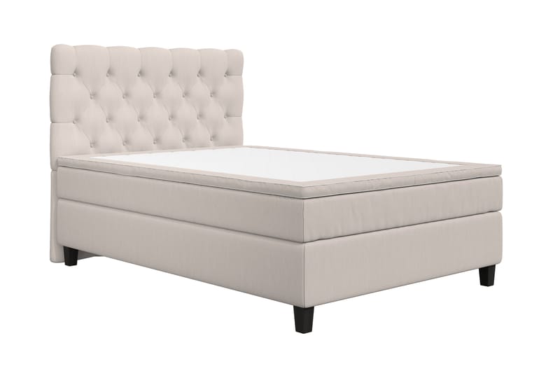 Superior Lyx Kontinentalseng 140x200 cm Beige - Svarte Ben - Møbler - Senger - Kontinentalsenger