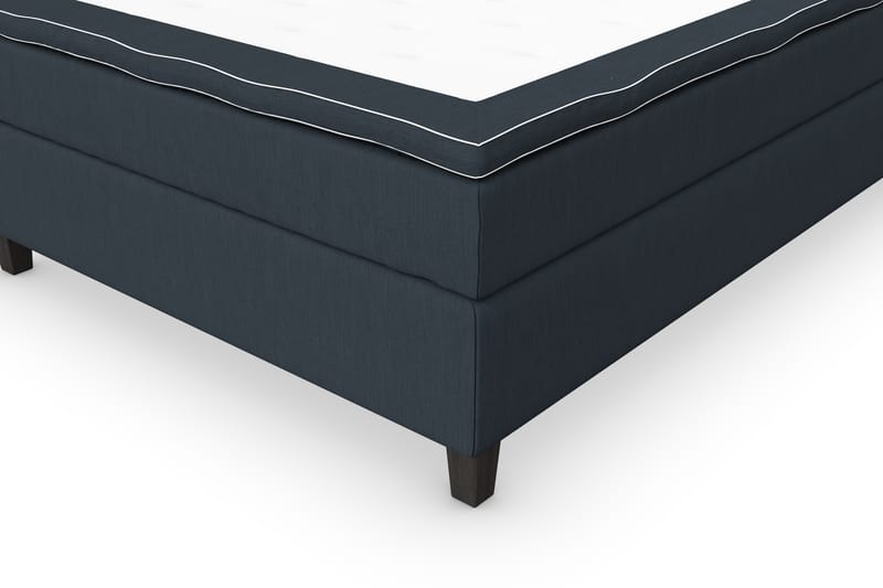 Superior Lyx Kontinentalseng 140x200 cm Mørkblå - Svarte Ben - Møbler - Senger - Kontinentalsenger