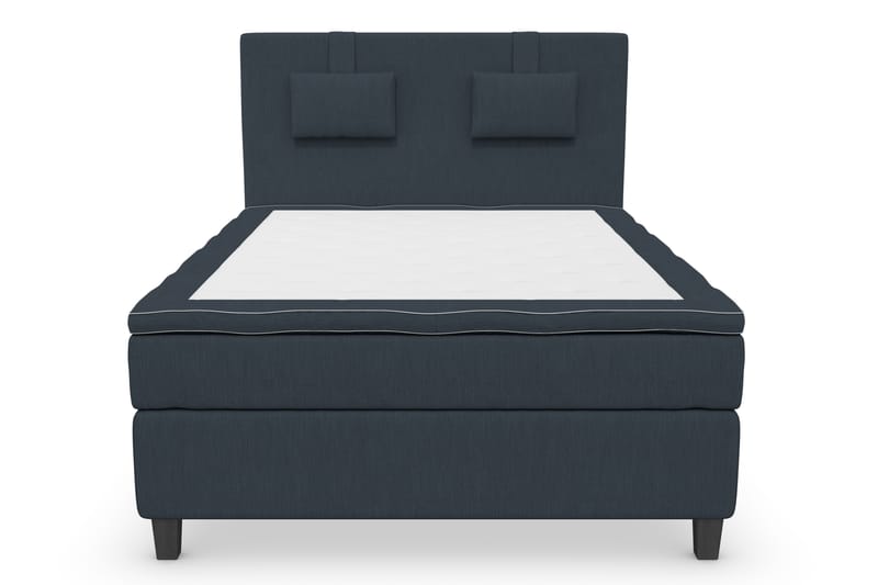 Superior Lyx Kontinentalseng 140x200 cm Mørkblå - Svarte Ben - Møbler - Senger - Kontinentalsenger