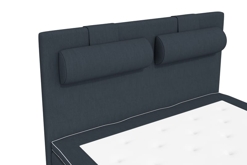 Superior Lyx Kontinentalseng 140x200 cm Mørkblå - Svarte Ben - Møbler - Senger - Kontinentalsenger