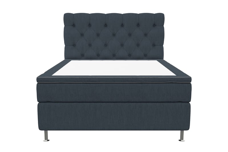 Superior Lyx Kontinentalseng 140x200 cm Mørkeblå - Sølvben - Møbler - Senger - Kontinentalsenger