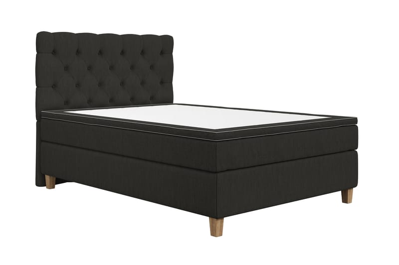 Superior Lyx Kontinentalseng 140x200 cm Svart - Eikeben - Møbler - Senger - Kontinentalsenger