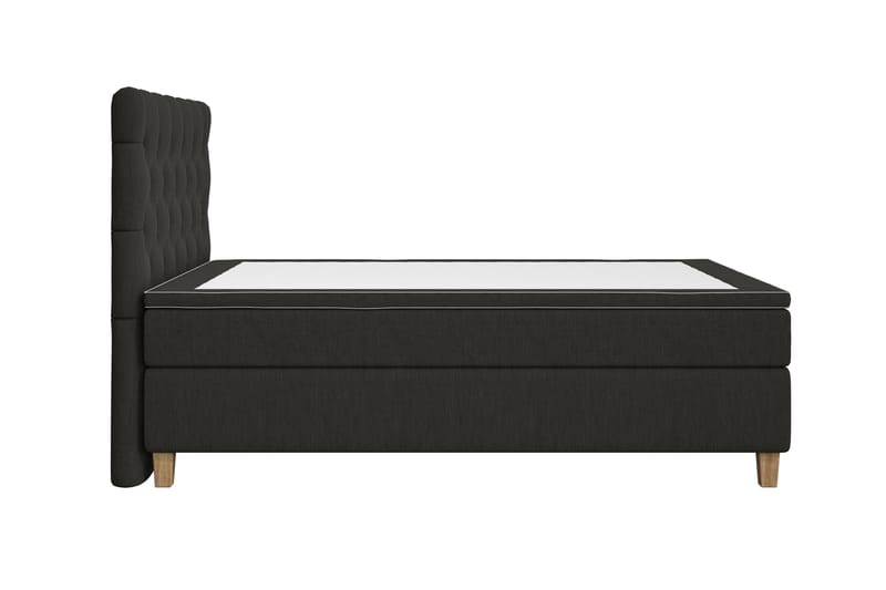 Superior Lyx Kontinentalseng 140x200 cm Svart - Eikeben - Møbler - Senger - Kontinentalsenger