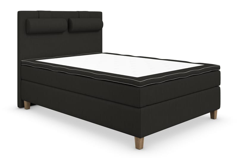 Superior Lyx Kontinentalseng 140x200 cm Svart - Eikeben - Møbler - Senger - Kontinentalsenger