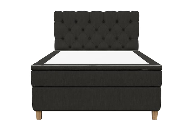 Superior Lyx Kontinentalseng 140x200 cm Svart - Eikeben - Møbler - Senger - Kontinentalsenger