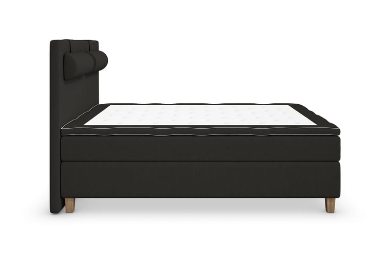 Superior Lyx Kontinentalseng 140x200 cm Svart - Eikeben - Møbler - Senger - Kontinentalsenger
