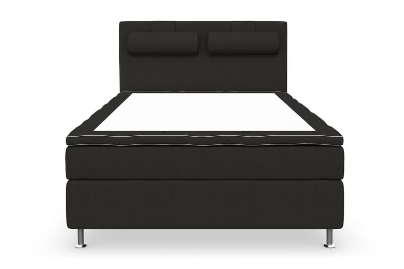 Superior Lyx Kontinentalseng 140x200 cm Svart - Sølvben - Møbler - Senger - Kontinentalsenger