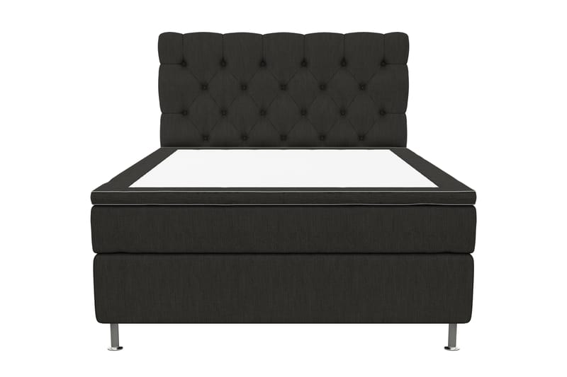Superior Lyx Kontinentalseng 140x200 cm Svart - Sølvben - Møbler - Senger - Kontinentalsenger
