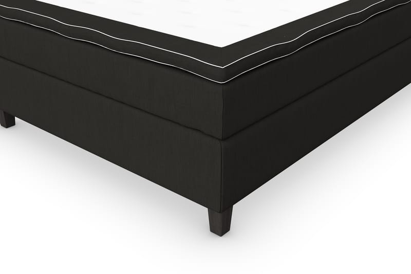 Superior Lyx Kontinentalseng 140x200 cm Svart - Svarte Ben - Møbler - Senger - Kontinentalsenger