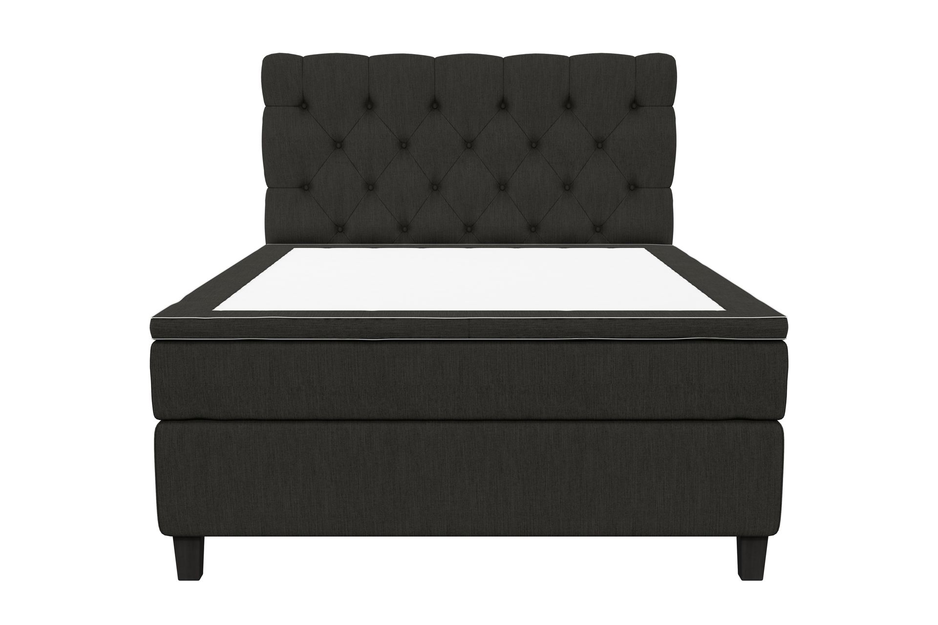 Superior Lyx Kontinentalseng 140x200 cm Svart - Svarte Ben - Møbler - Senger - Kontinentalsenger