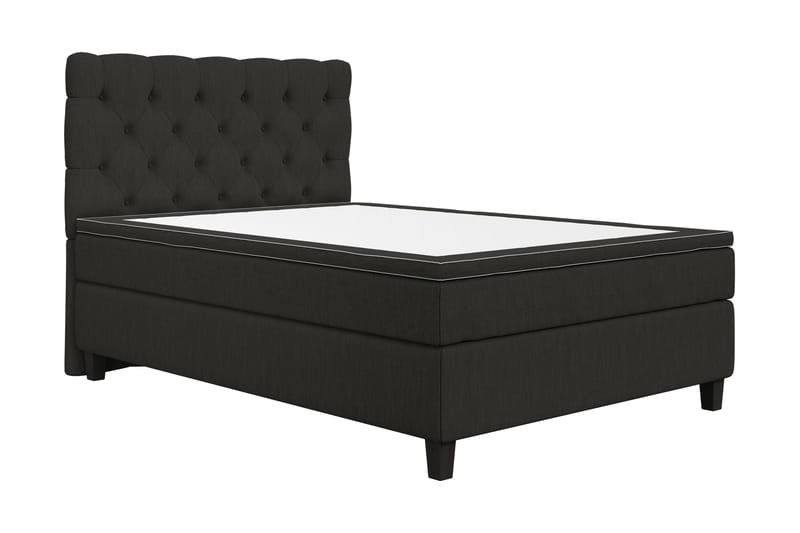 Superior Lyx Kontinentalseng 140x200 cm Svart - Svarte Ben - Møbler - Senger - Kontinentalsenger