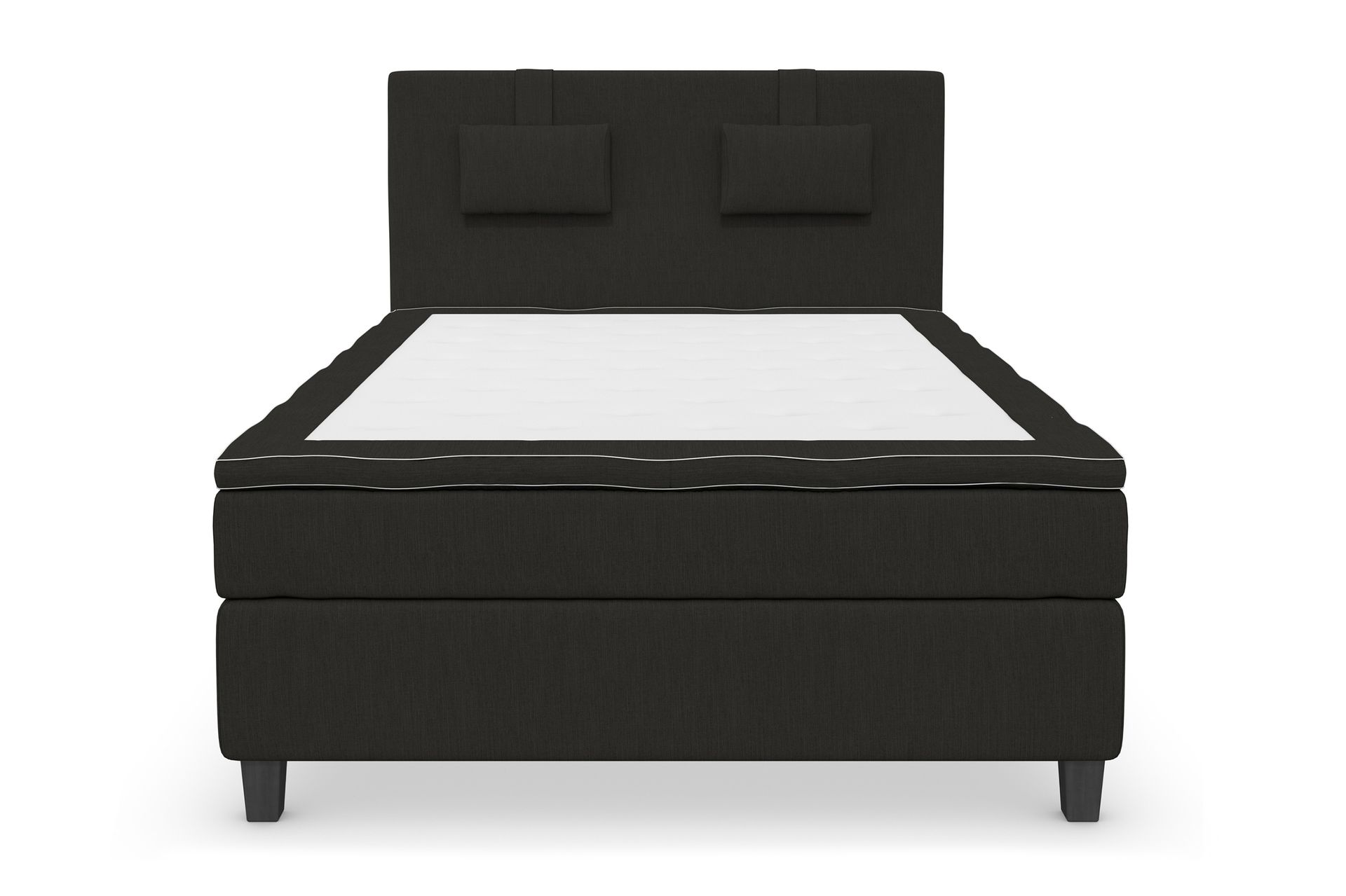 Superior Lyx Kontinentalseng 140x200 cm Svart - Svarte Ben - Møbler - Senger - Kontinentalsenger