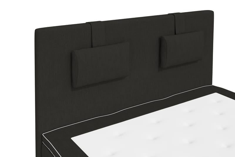 Superior Lyx Kontinentalseng 140x200 cm Svart - Svarte Ben - Møbler - Senger - Kontinentalsenger