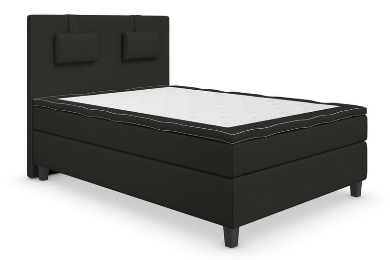 Superior Lyx Kontinentalseng 140x200 cm Svart - Svarte Ben - Møbler - Senger - Kontinentalsenger