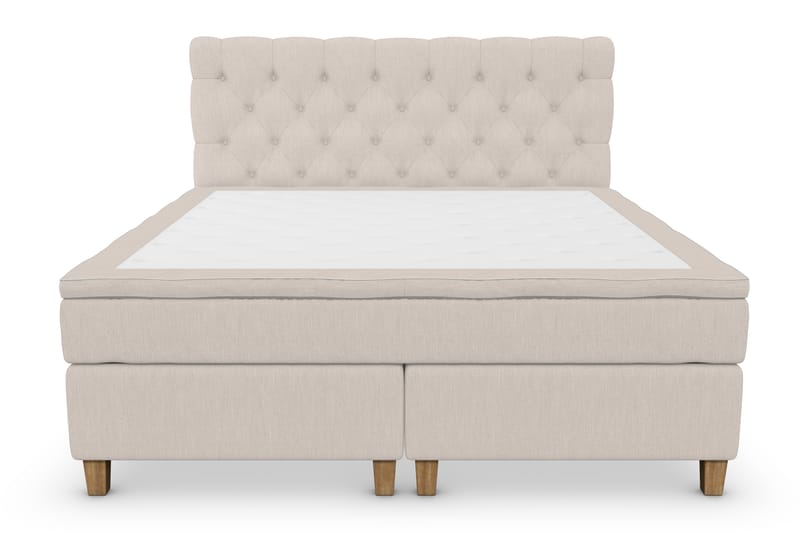 Superior Lyx Kontinentalseng 160x200 cm Beige - Eikeben - Møbler - Senger - Kontinentalsenger