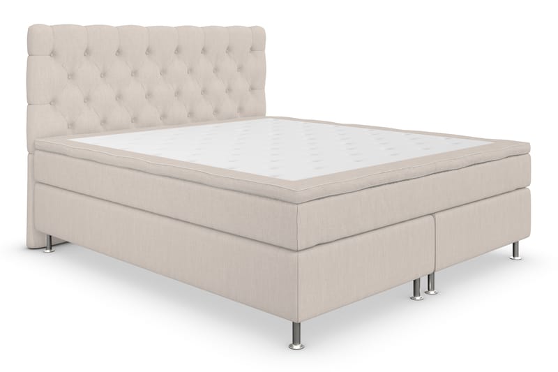 Superior Lyx Kontinentalseng 160x200 cm Beige - Sølvben - Møbler - Senger - Kontinentalsenger
