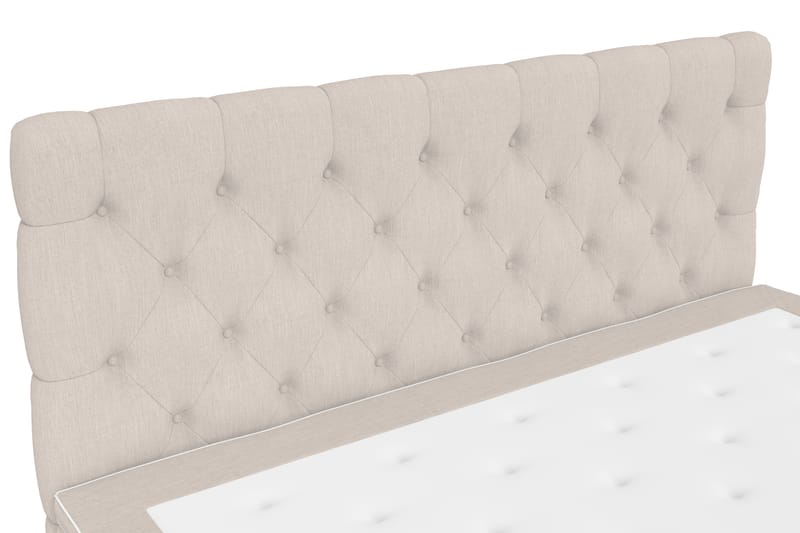 Superior Lyx Kontinentalseng 160x200 cm Beige - Svarte Ben - Møbler - Senger - Kontinentalsenger