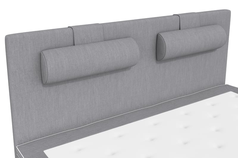 Superior Lyx Kontinentalseng 160x200 cm Lysegrå - Sølvben - Møbler - Senger - Kontinentalsenger