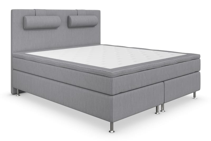 Superior Lyx Kontinentalseng 160x200 cm Lysegrå - Sølvben - Møbler - Senger - Kontinentalsenger