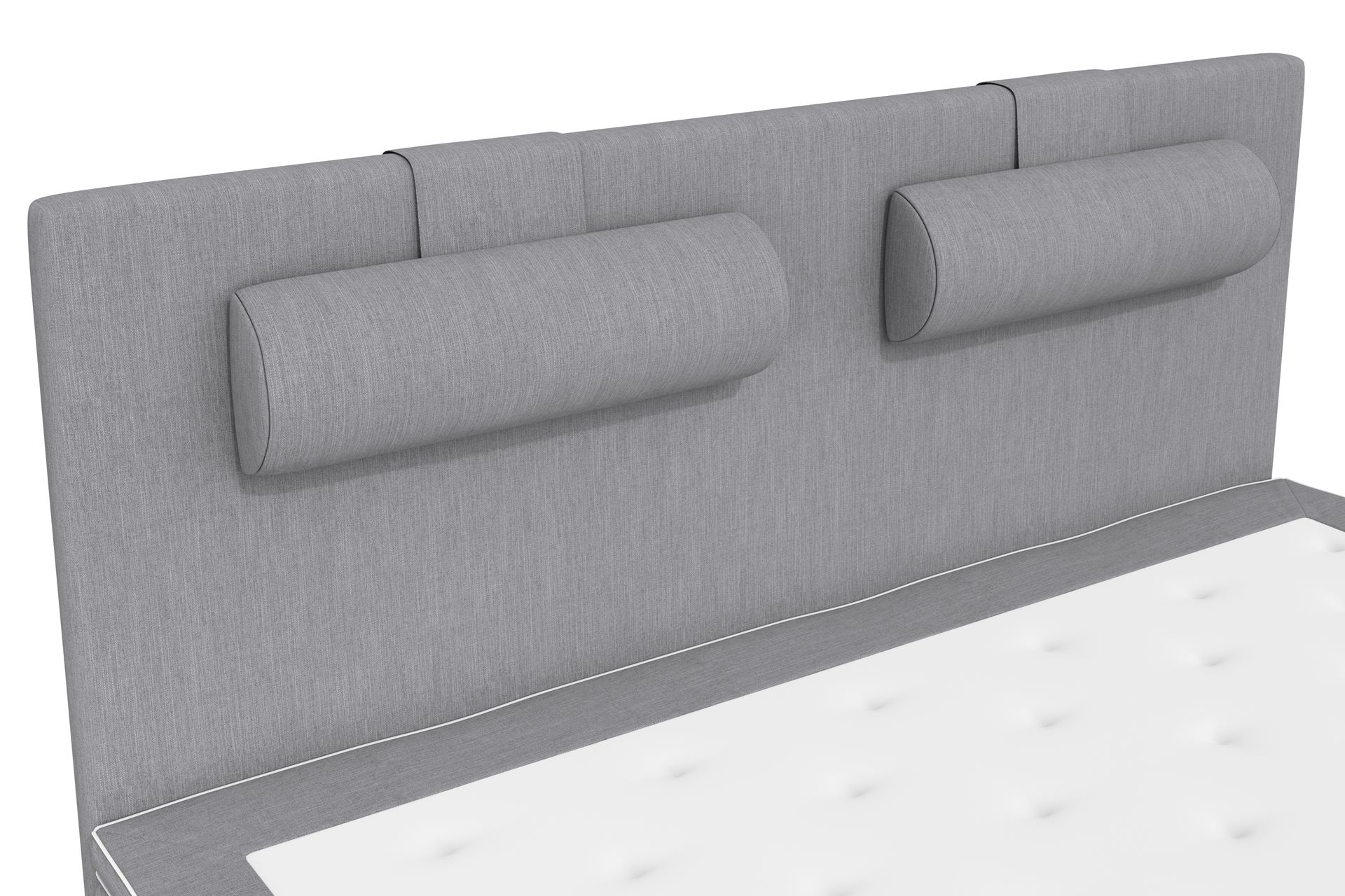 Superior Lyx Kontinentalseng 160x200 cm Lysegrå - Svarte Ben - Møbler - Senger - Kontinentalsenger