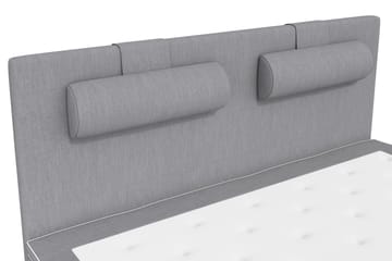 Superior Lyx Kontinentalseng 160x200 cm Lysegrå - Svarte Ben - Møbler - Senger - Kontinentalsenger
