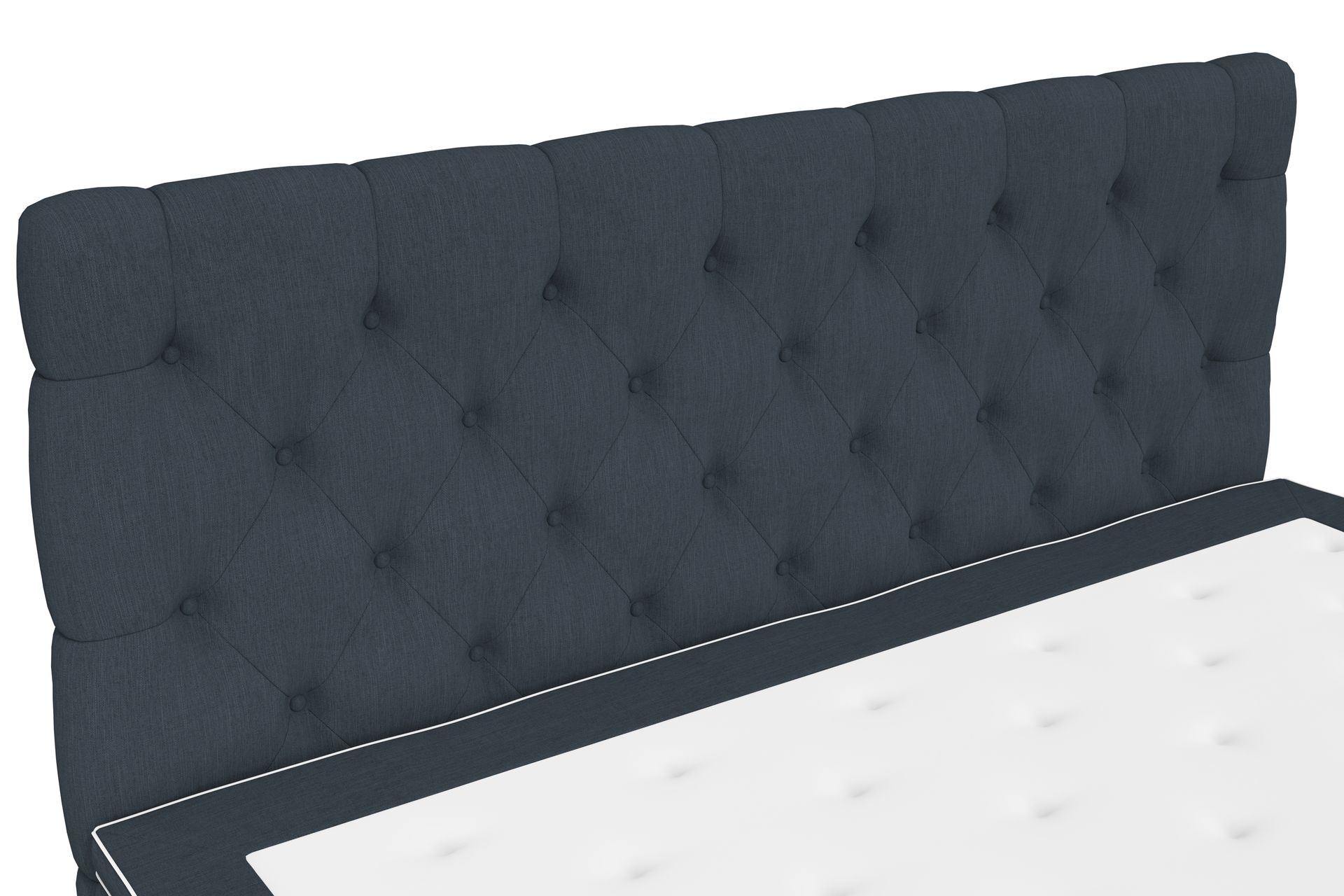 Superior Lyx Kontinentalseng 160x200 cm Mørkeblå - Eikeben - Møbler - Senger - Kontinentalsenger