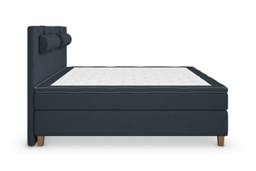 Superior Lyx Kontinentalseng 160x200 cm Mørkeblå - Eikeben - Møbler - Senger - Kontinentalsenger