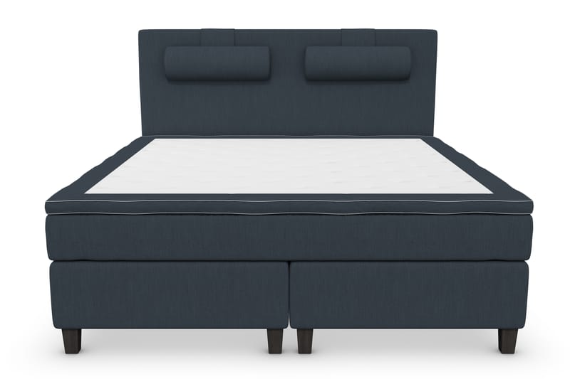 Superior Lyx Kontinentalseng 160x200 cm Mørkeblå - Svarte Ben - Møbler - Senger - Kontinentalsenger