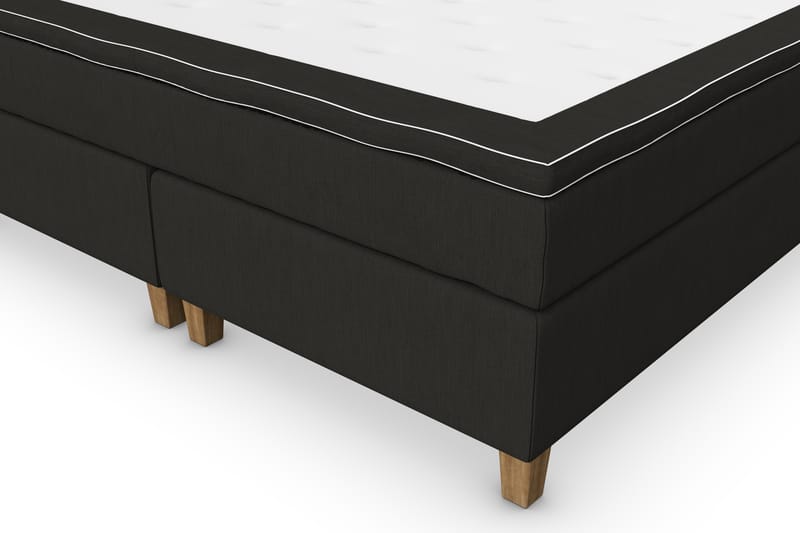 Superior Lyx Kontinentalseng 160x200 cm Svart - Eikeben - Møbler - Senger - Kontinentalsenger