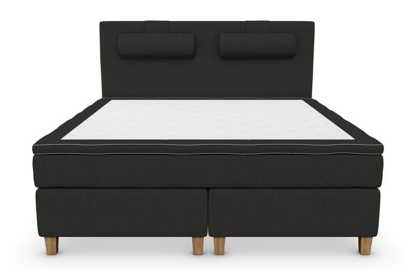 Superior Lyx Kontinentalseng 160x200 cm Svart - Eikeben - Møbler - Senger - Kontinentalsenger