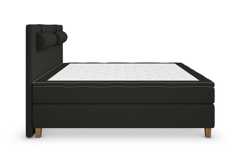 Superior Lyx Kontinentalseng 160x200 cm Svart - Eikeben - Møbler - Senger - Kontinentalsenger