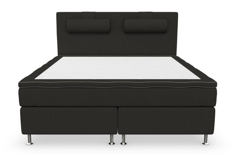 Superior Lyx Kontinentalseng 160x200 cm Svart - Sølvben - Møbler - Senger - Kontinentalsenger