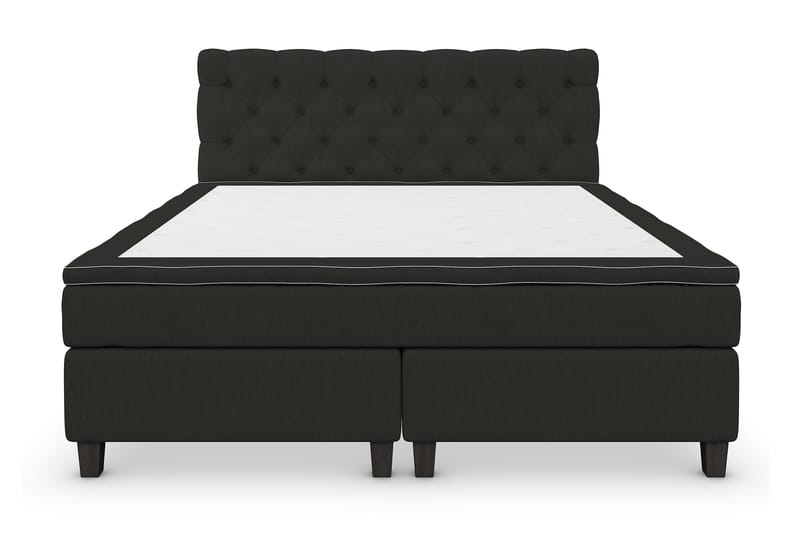 Superior Lyx Kontinentalseng 160x200 cm Svart - Svarte Ben - Møbler - Senger - Kontinentalsenger