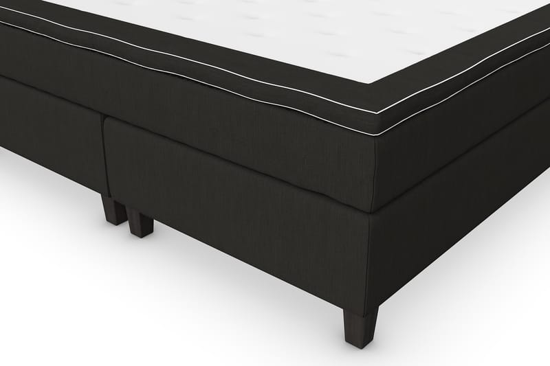 Superior Lyx Kontinentalseng 160x200 cm Svart - Svarte Ben - Møbler - Senger - Kontinentalsenger