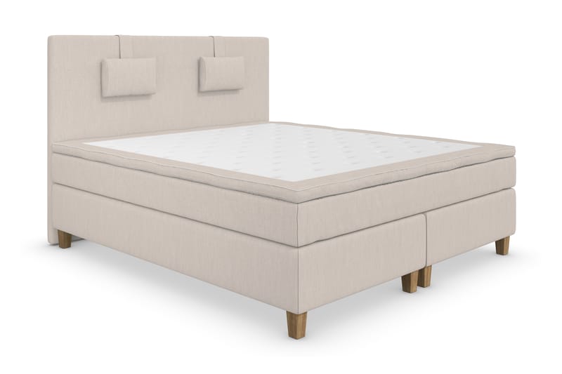 Superior Lyx Kontinentalseng 180x200 cm Beige - Eikeben - Møbler - Senger - Kontinentalsenger