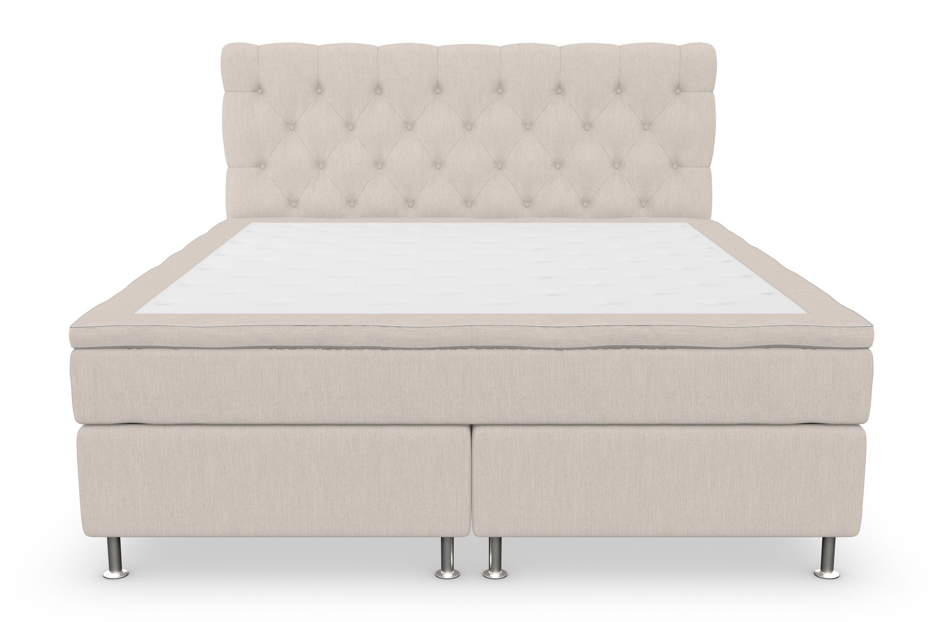 Superior Lyx Kontinentalseng 180x200 cm Beige - Sølvben - Møbler - Senger - Kontinentalsenger