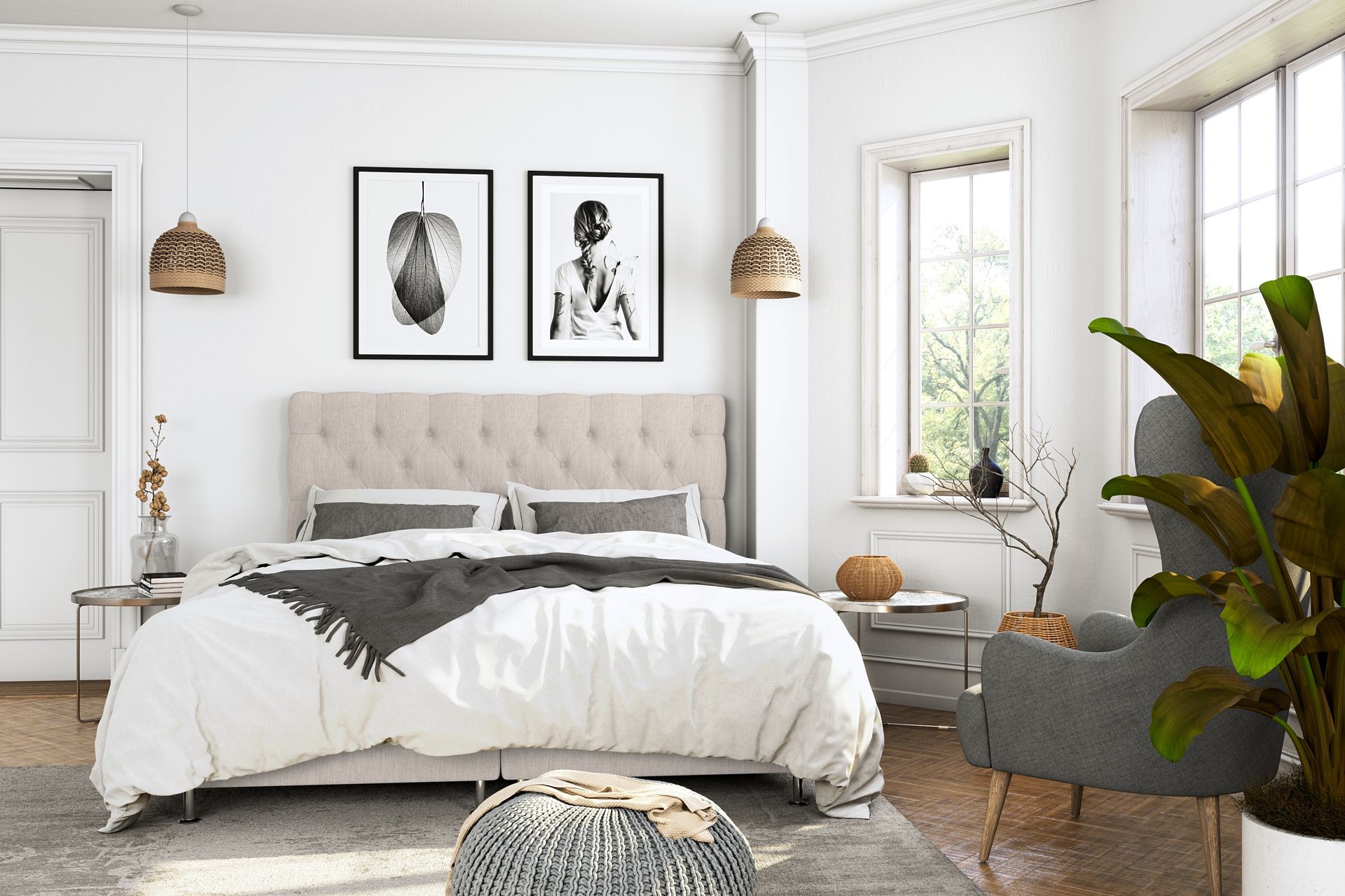 Superior Lyx Kontinentalseng 180x200 cm Beige - Sølvben - Møbler - Senger - Kontinentalsenger