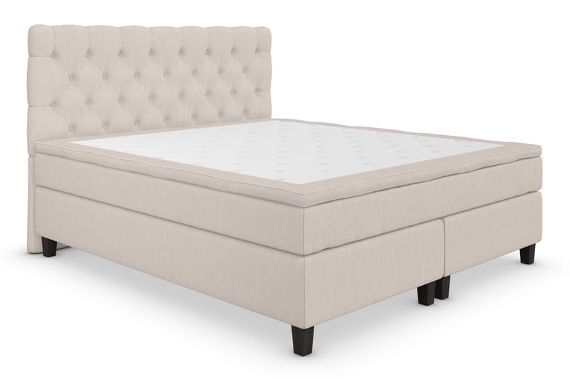 Superior Lyx Kontinentalseng 180x200 cm Beige - Svarte Ben - Møbler - Senger - Kontinentalsenger